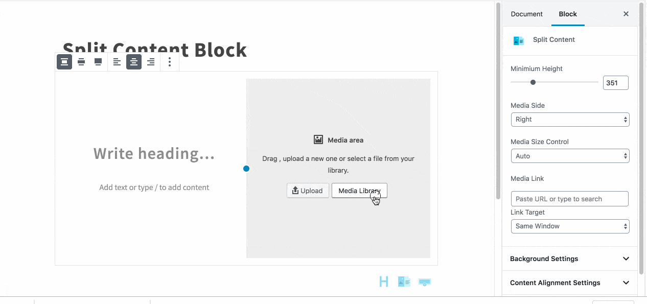 Add Image to Block